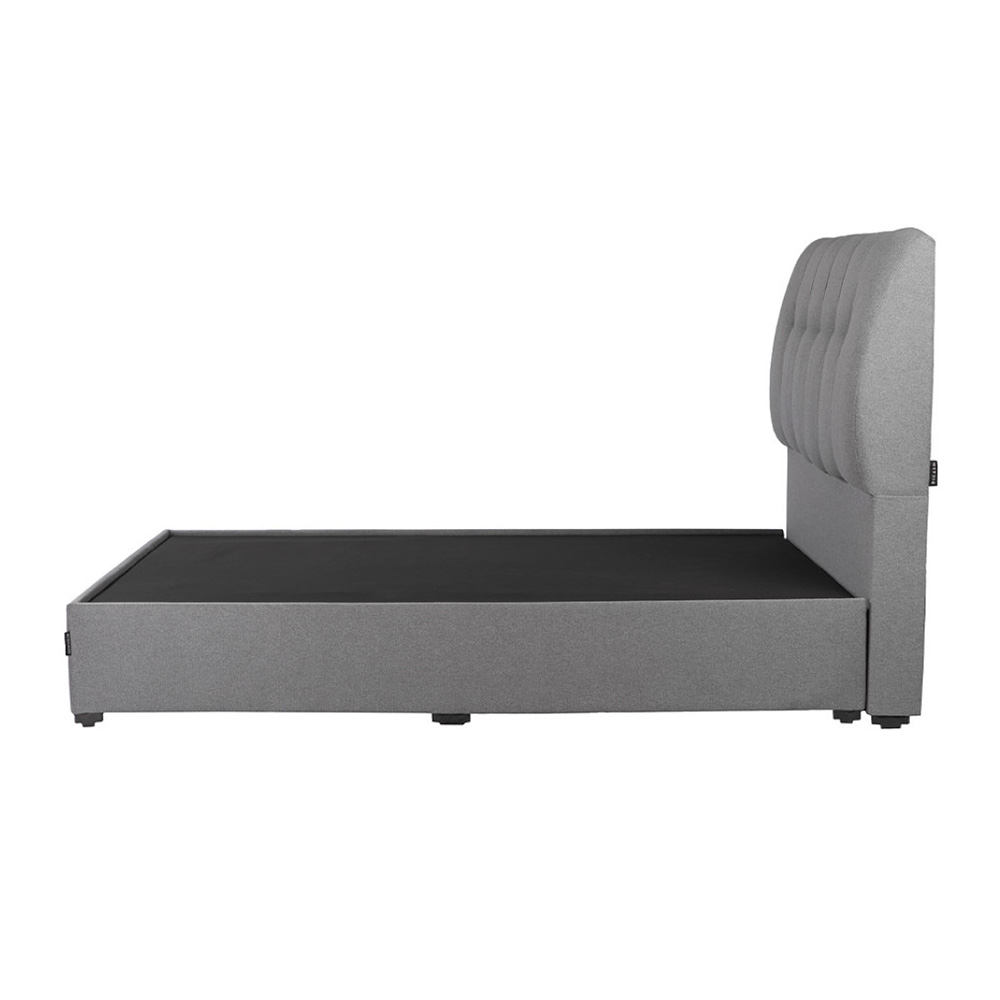 Colchón Matrimonial Spring Air LeMans con Cabecera Dicasa Nube y Base Cama Orleans Gris