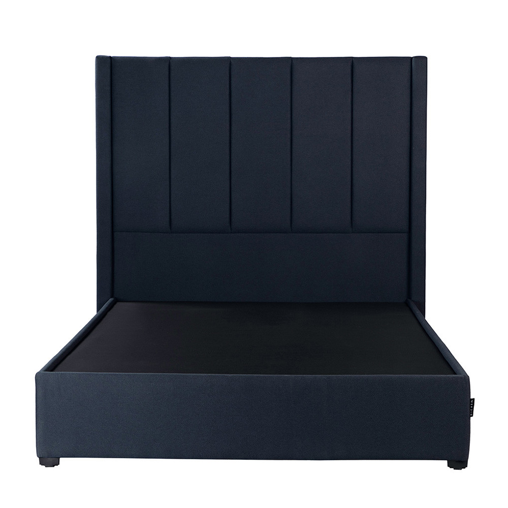 Colchón Matrimonial Spring Air Monaco con Cabecera Dicasa Nizza y Base Cama Orleans Azul