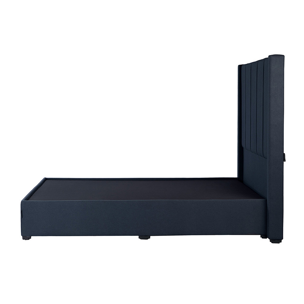 Colchón Matrimonial Spring Air Monaco con Cabecera Dicasa Nizza y Base Cama Orleans Azul