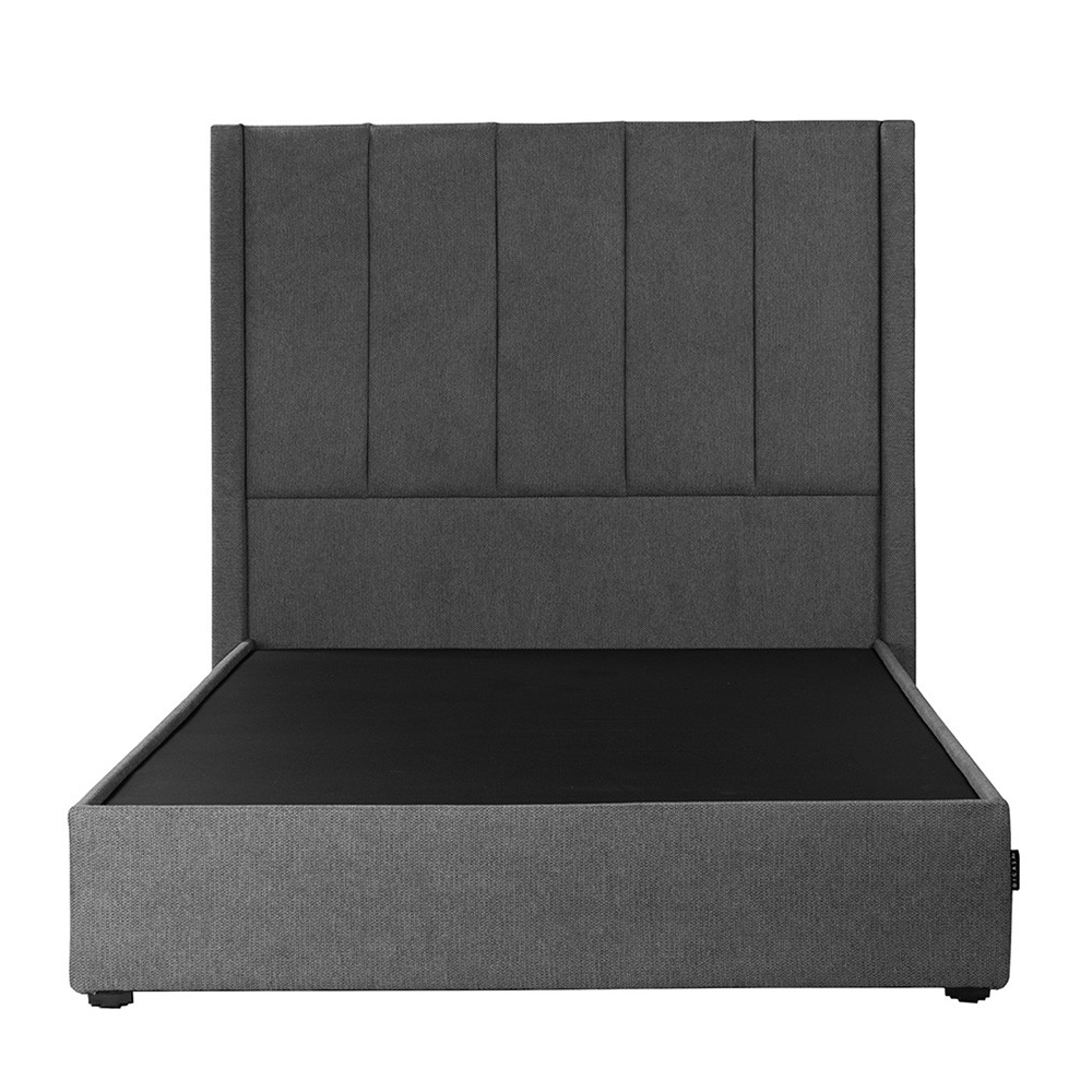 Colchón Matrimonial Spring Air LeMans con Cabecera Dicasa Nizza y Base Cama Rivoli Gris