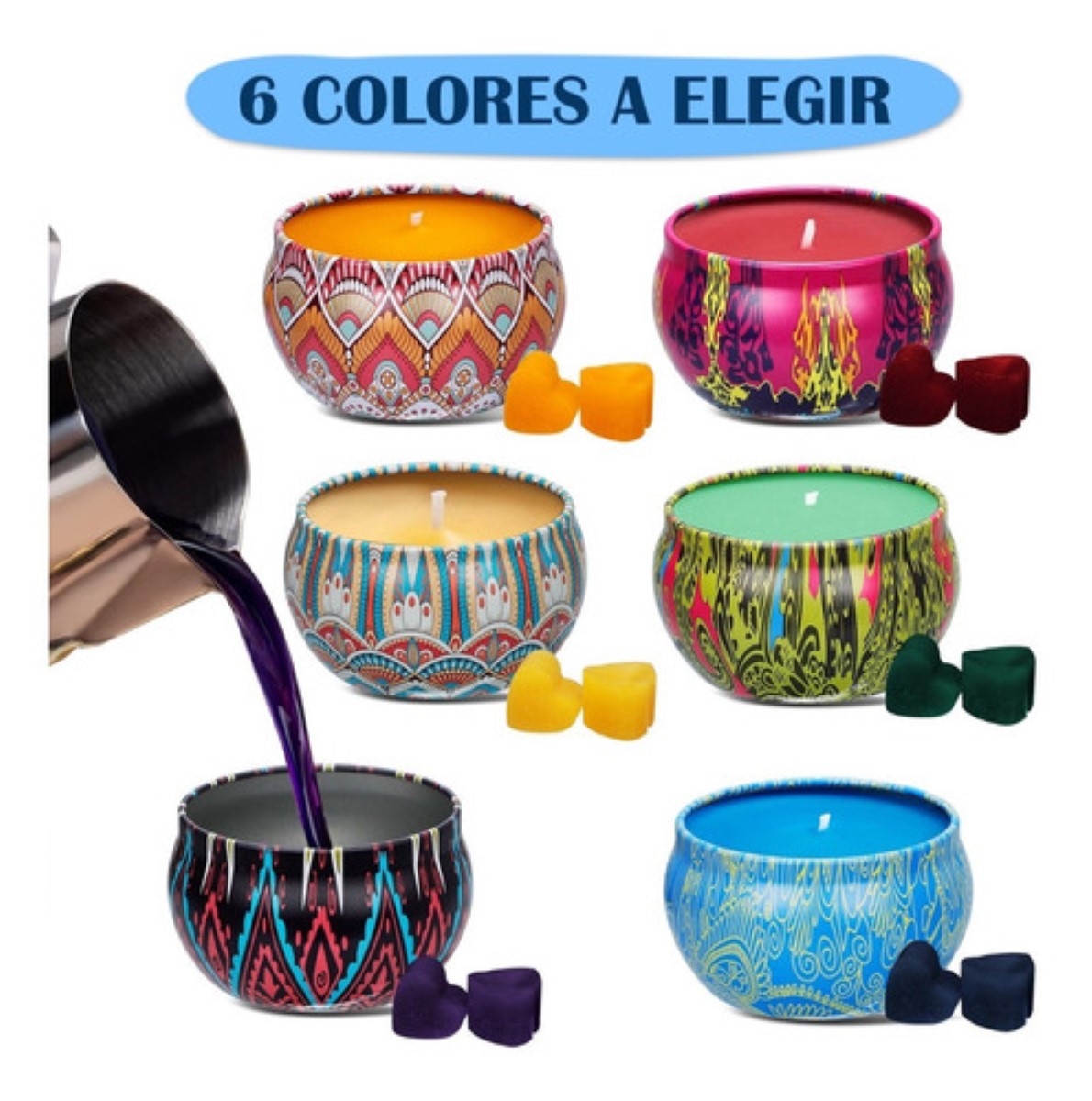 Kit Fabricación Velas Aromáticas De Bricolaje Diy