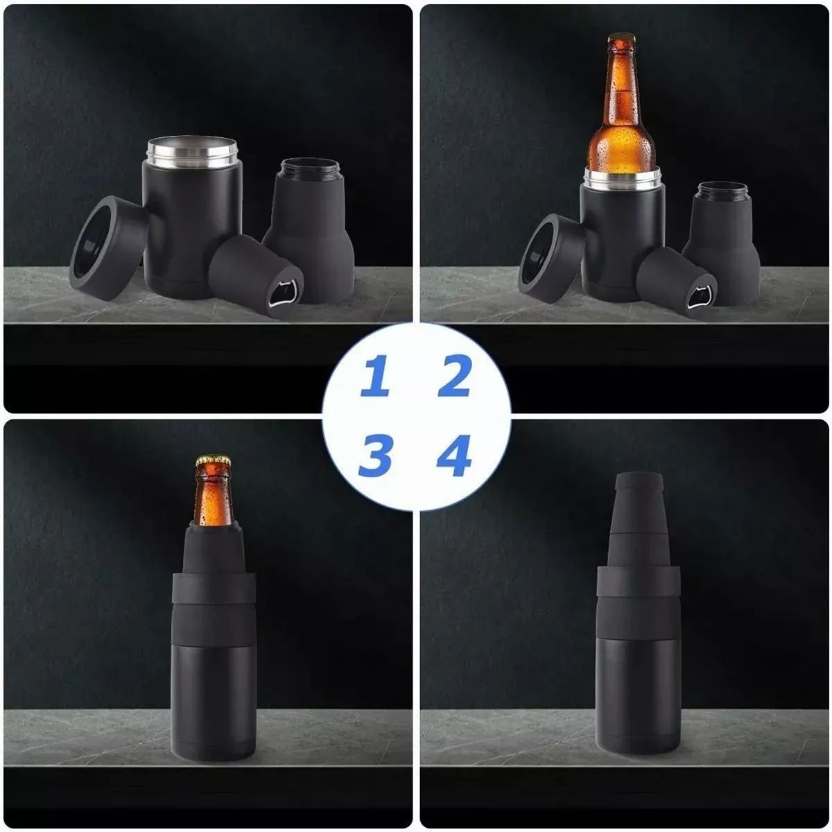 Enfriador de cerveza Para botellas o latas con destapador