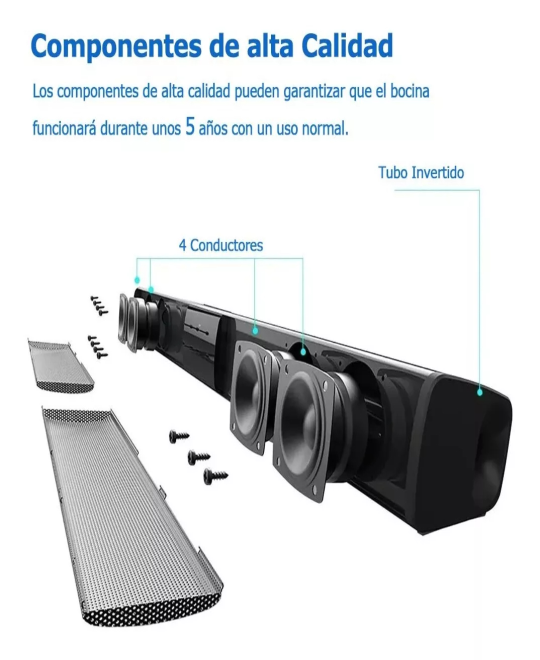 Barra De Sonido Eleoption Bs-28b Bocina Bluetooth Recargable