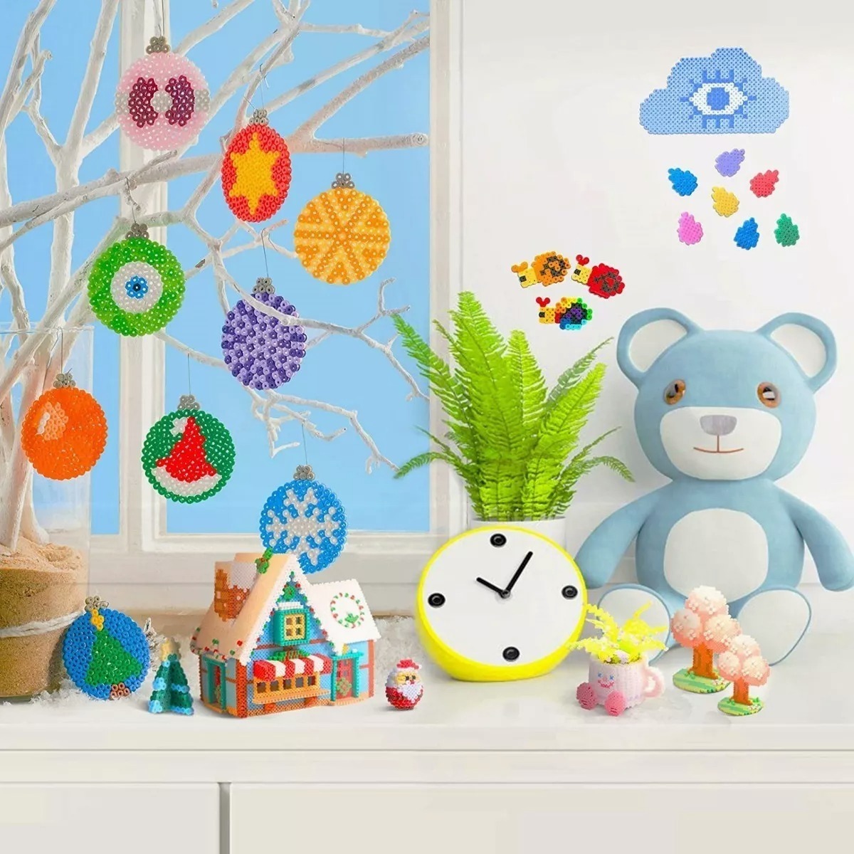 Mini Hama Beads 2.6mm Party Set 10000 Pzas multicolor