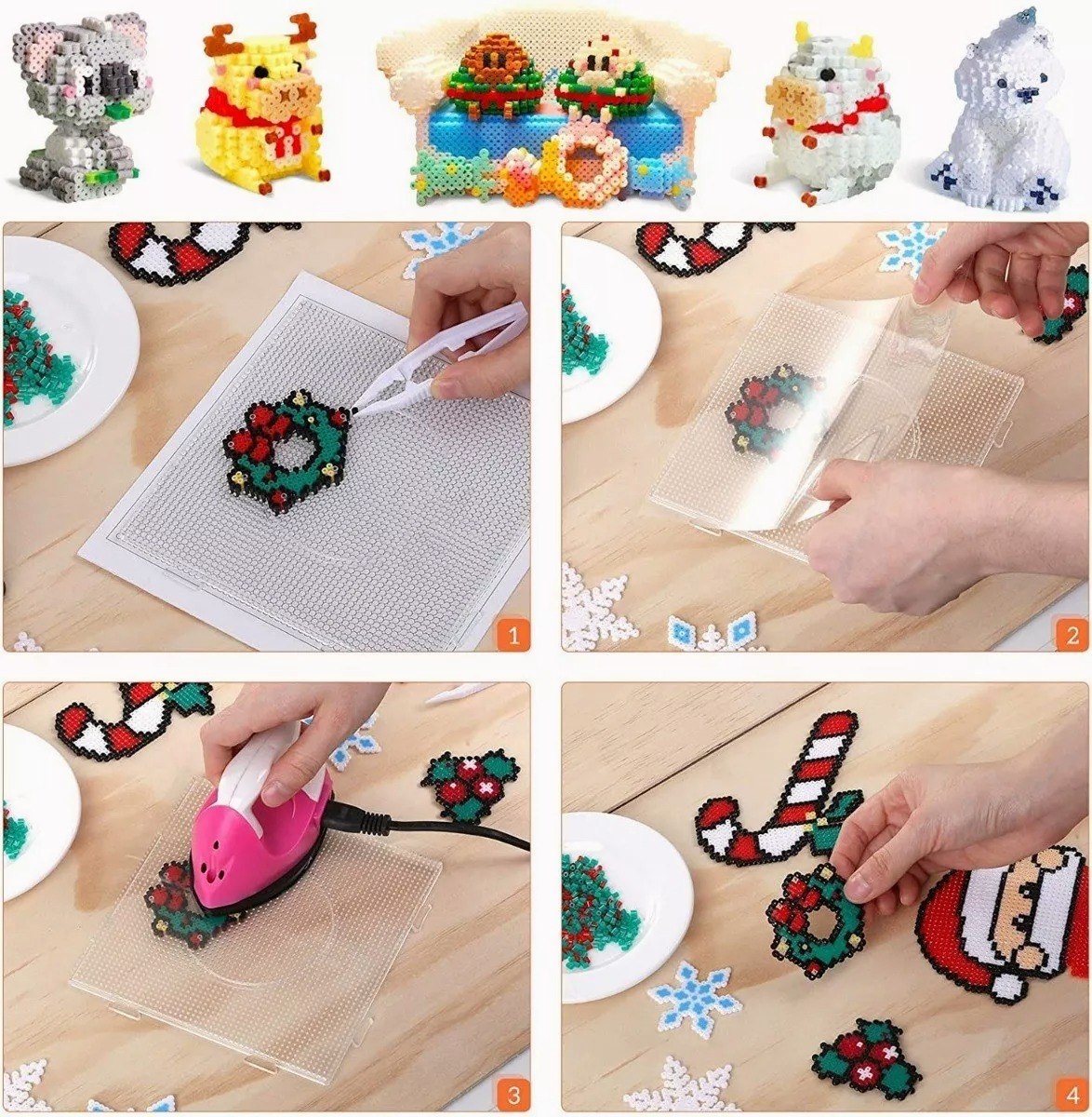 Mini Hama Beads 2.6mm Party Set 10000 Pzas multicolor