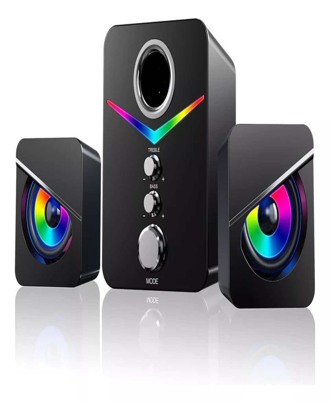 Tone Joy Bocinas Con Subwoofer Con Luces Rgb Led Para Pc/tv