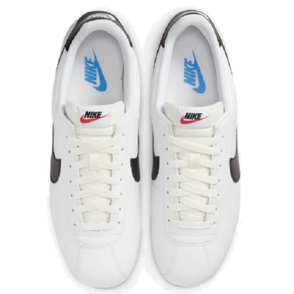 Tenis Nike Cortez Blanco/negro/azul Casual Hombre
