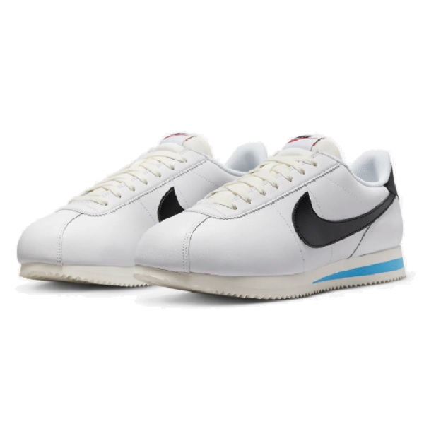 Tenis Nike Cortez Blanco/negro/azul Casual Hombre