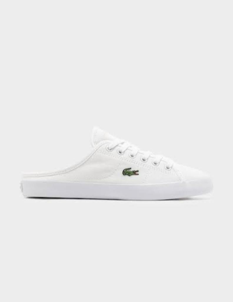 TENIS LACOSTE ZIANE MULE TRIPLE WHITE PARA MUJER