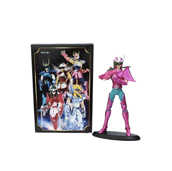 Set 5 Figuras Caballeros del Zodiaco 19 cm, Seiya, Hyoga, Ikki, Shiryu y Shun