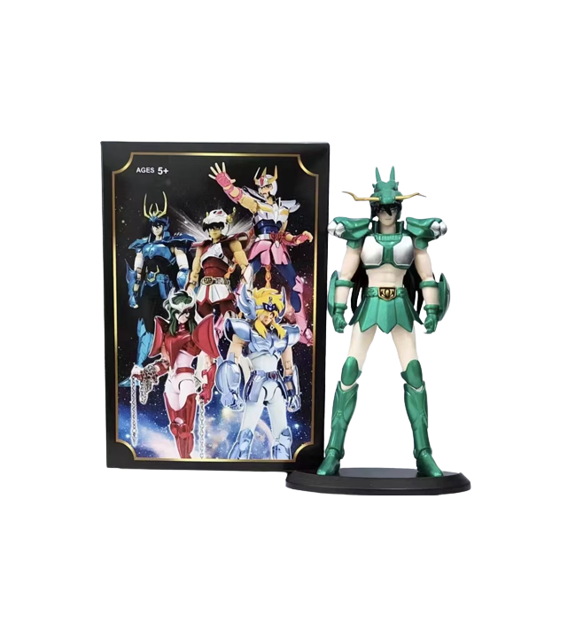 Set 5 Figuras Caballeros del Zodiaco 19 cm, Seiya, Hyoga, Ikki, Shiryu y Shun