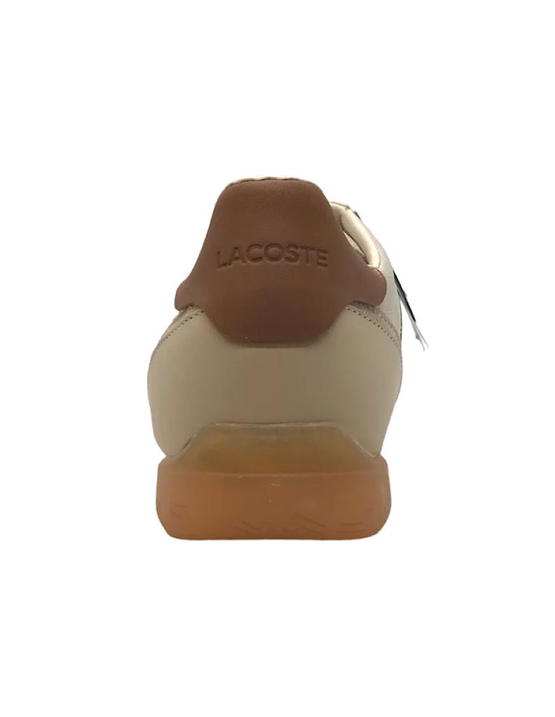 TENIS LACOSTE ANGULAR 222 BEIGE PARA HOMBRE TEXTIL