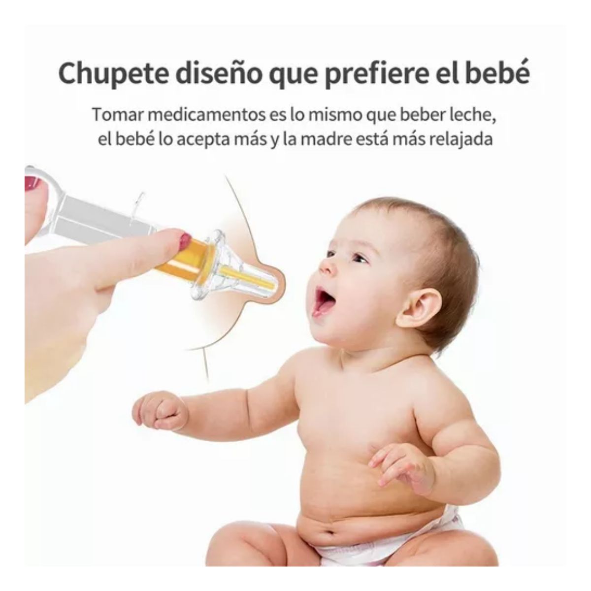 3 Pc Chupón Alimentador Fruta Y Biberón Cuchara Para Papilla Azul