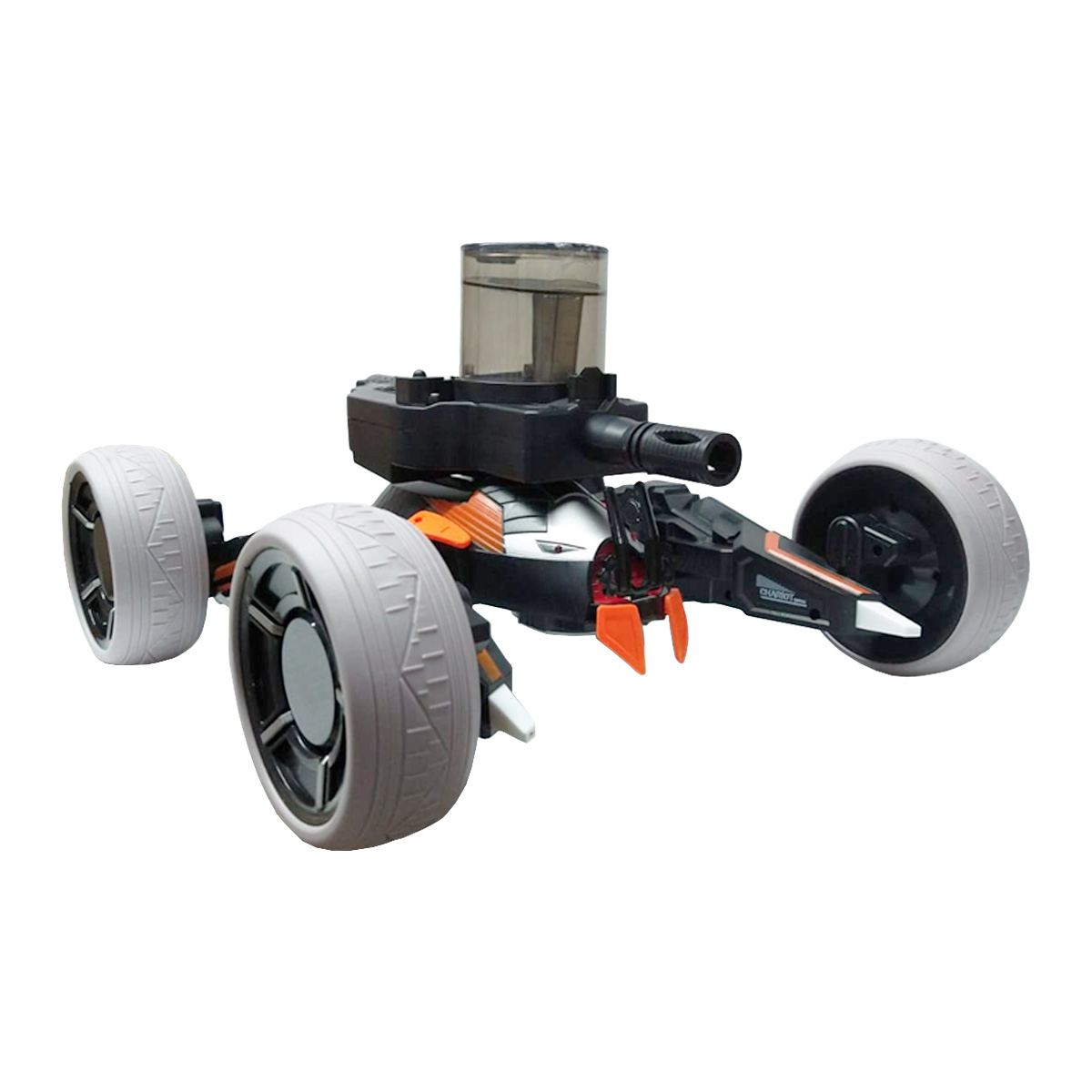 Coche Juguete a Control Remoto Universe Chariot con Lanzador y Laser Naranja