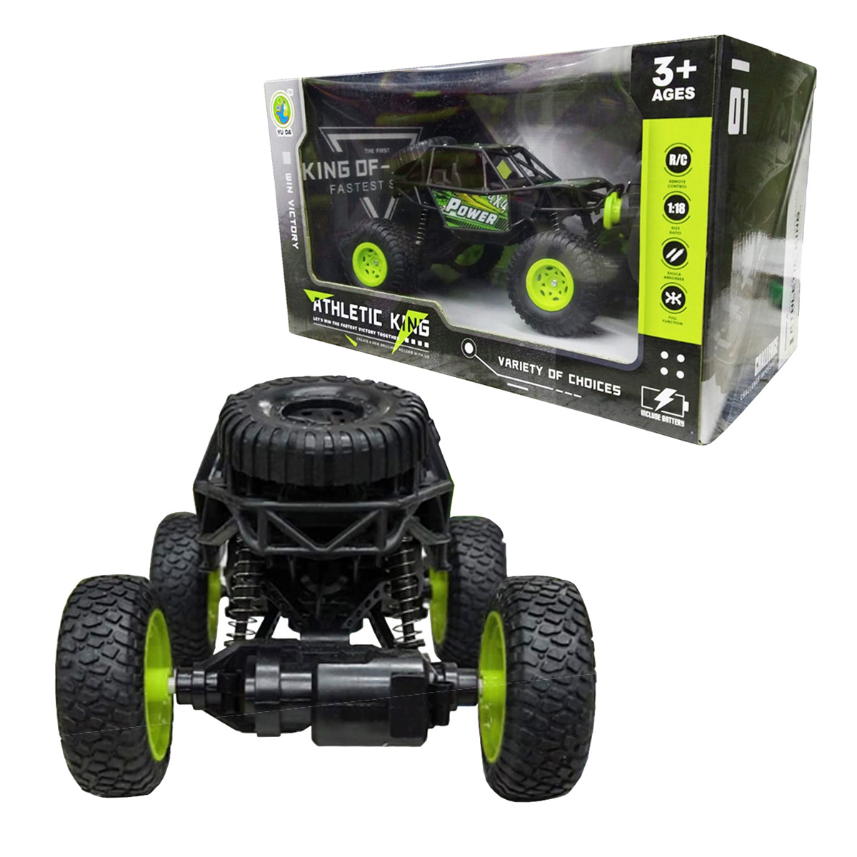 Coche Razer Juguete a Control Remoto Niños Verde