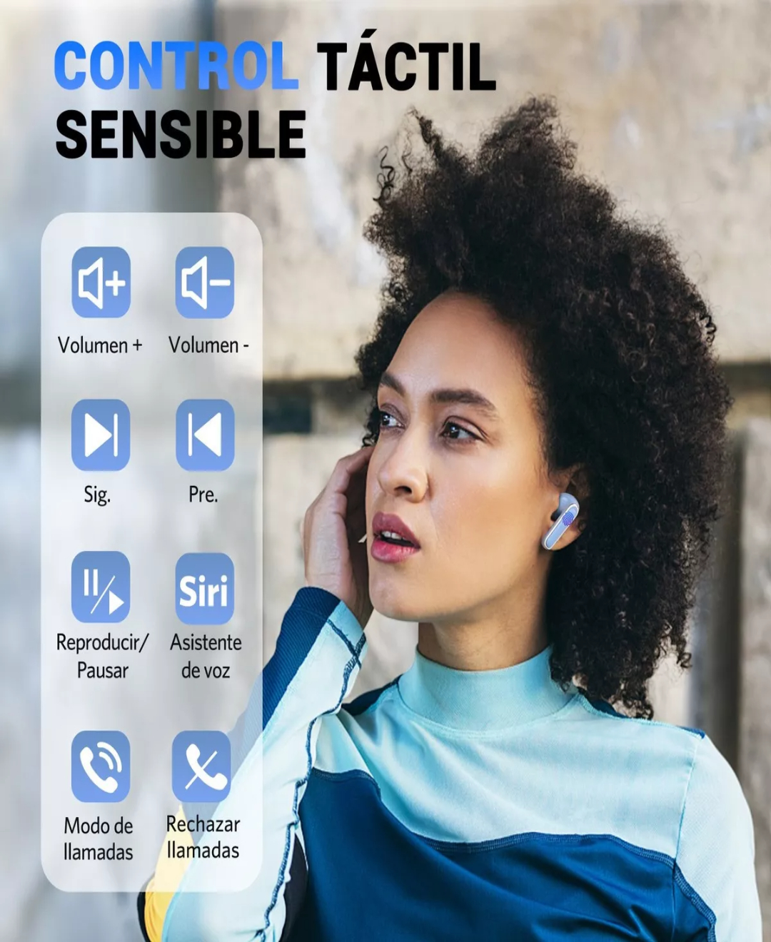 Freshfun S19 Audífonos Bluetooth Inalámbricos. Color Azul