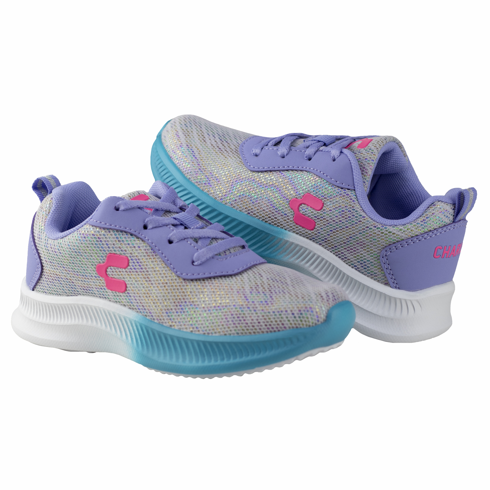 Tenis Charly Kids Flourescente Niña 1098181 Lila Aqua Urbano