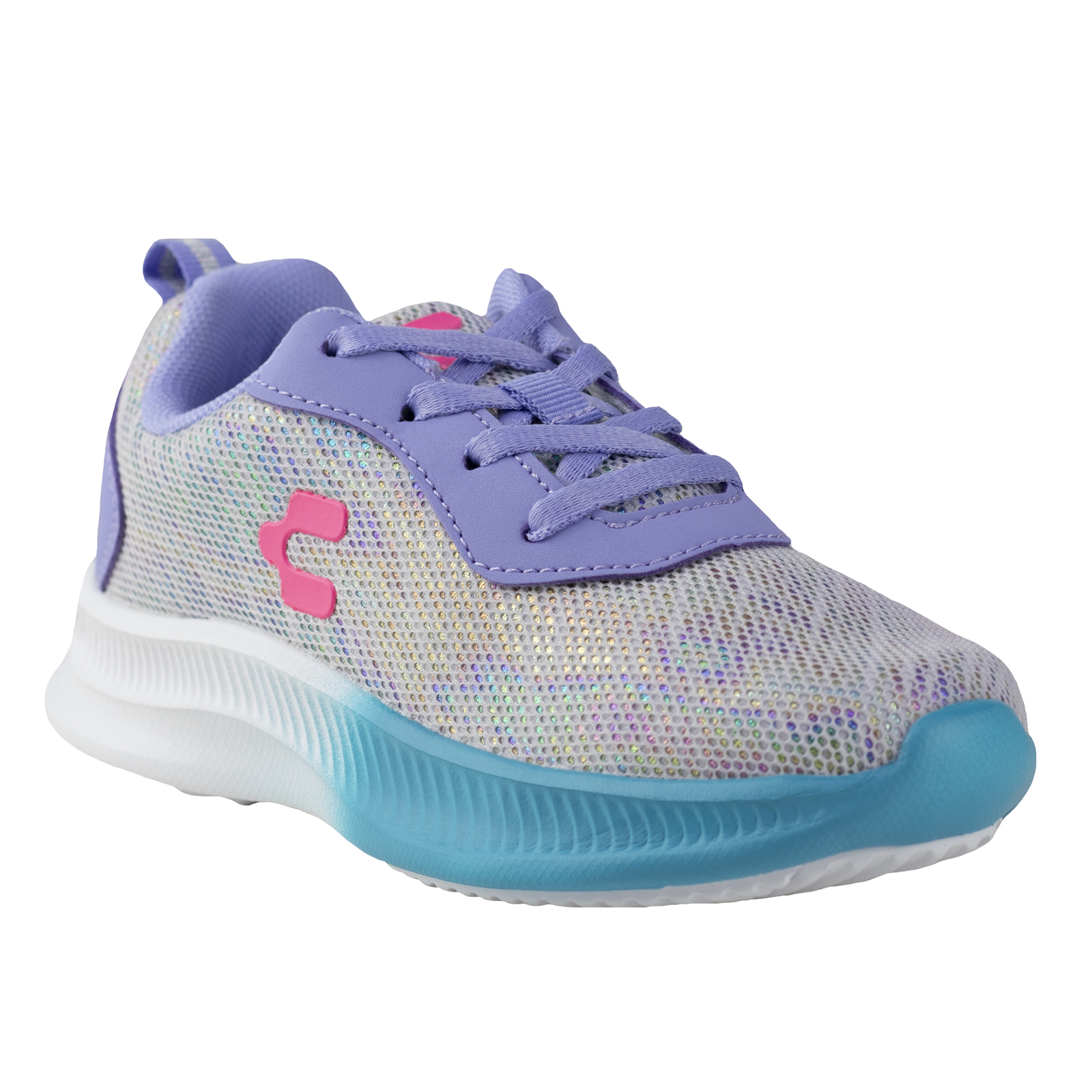 Tenis Charly Kids Flourescente Niña 1098181 Lila Aqua Urbano