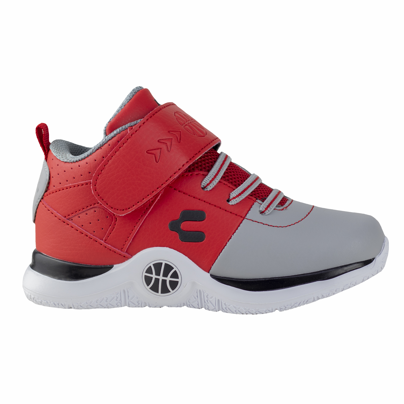 Tenis De Basketbol Para Niños Charly Kids 1079132 Rojo Gris