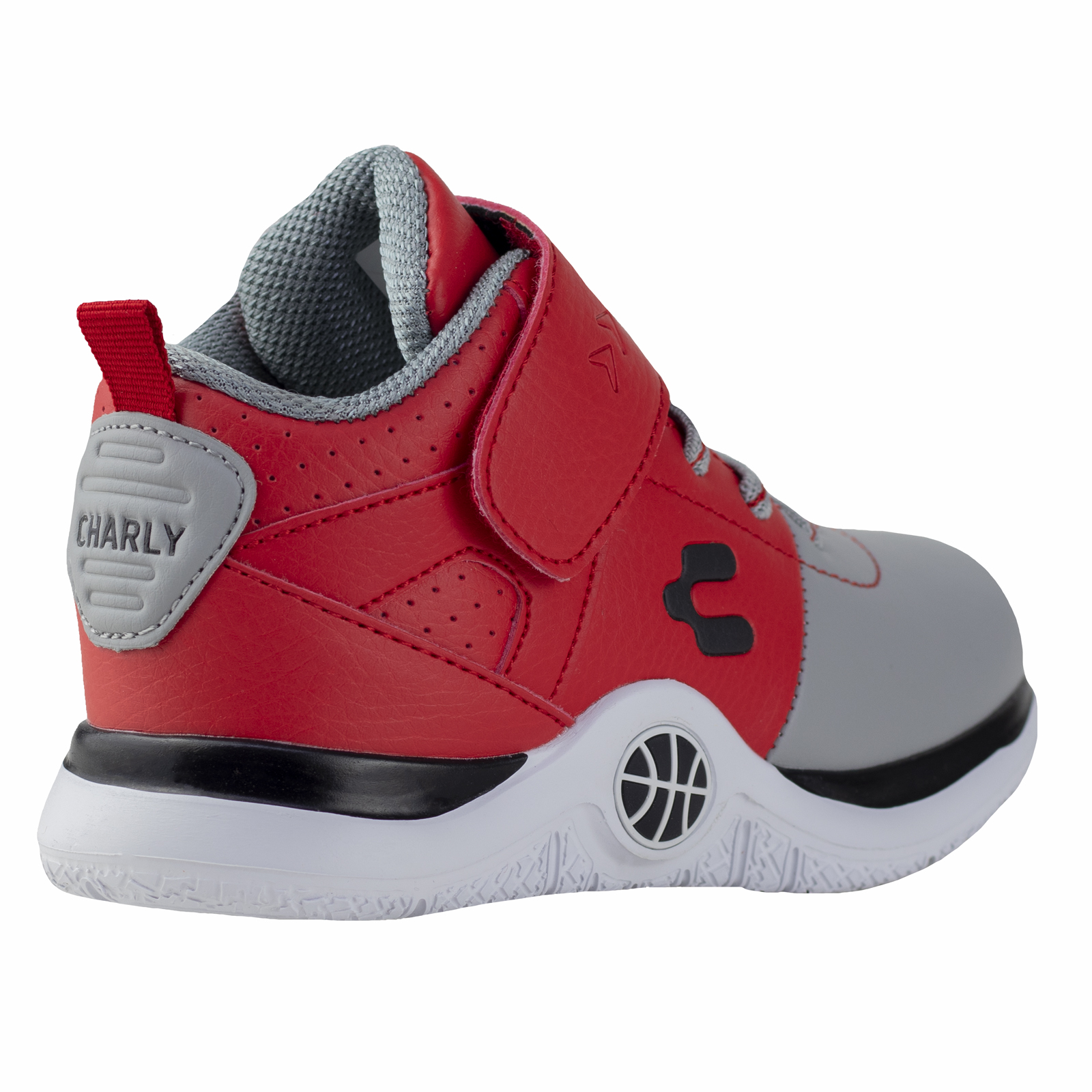 Tenis De Basketbol Para Niños Charly Kids 1079132 Rojo Gris