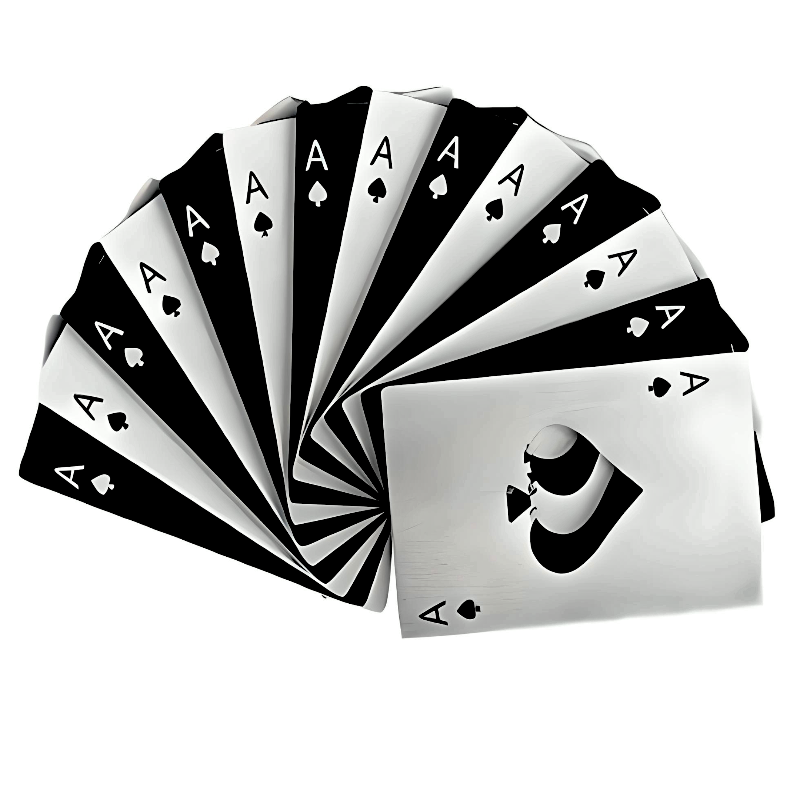 Paquete De 20 Destapador De Carta As / Naipe Poker / Mayoreo