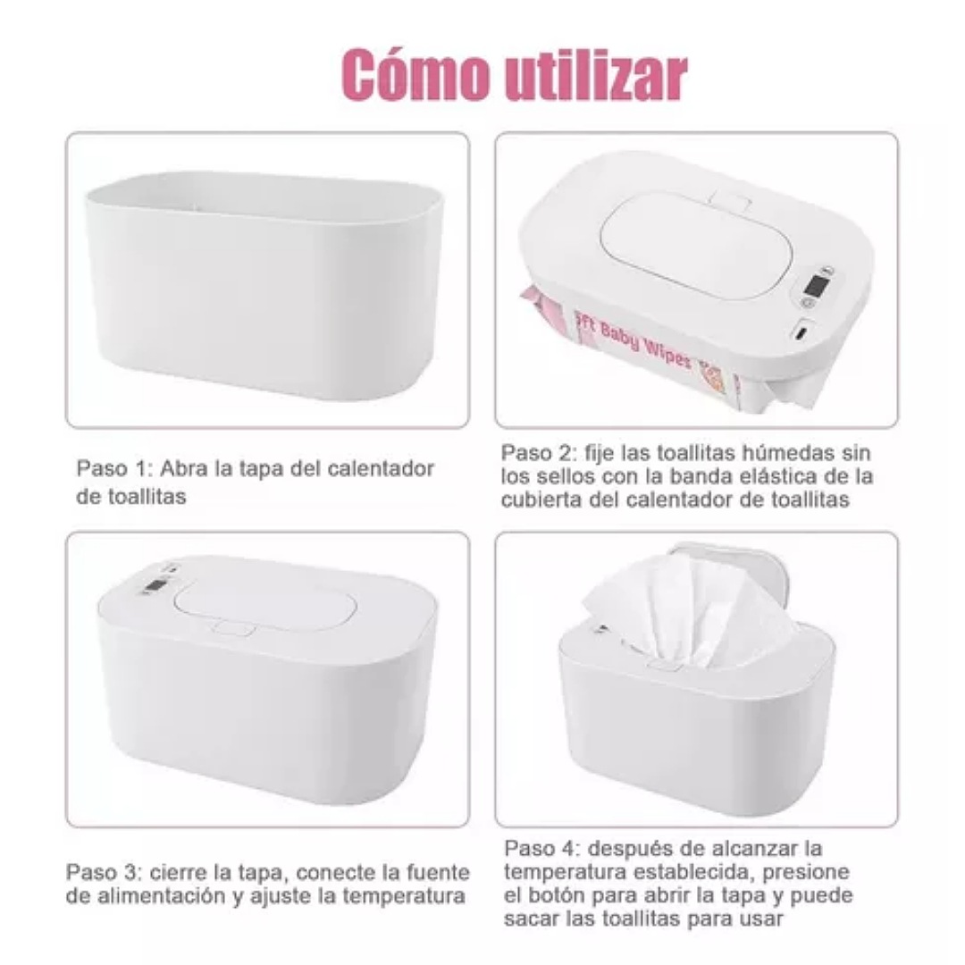 Calentador De Toallitas Húmedas Led Para Bebés Termostato