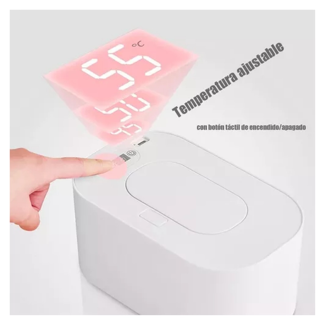 Calentador De Toallitas Húmedas Led Para Bebés Termostato