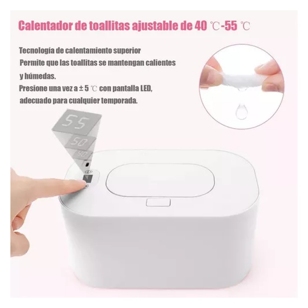 Calentador De Toallitas Húmedas Led Para Bebés Termostato