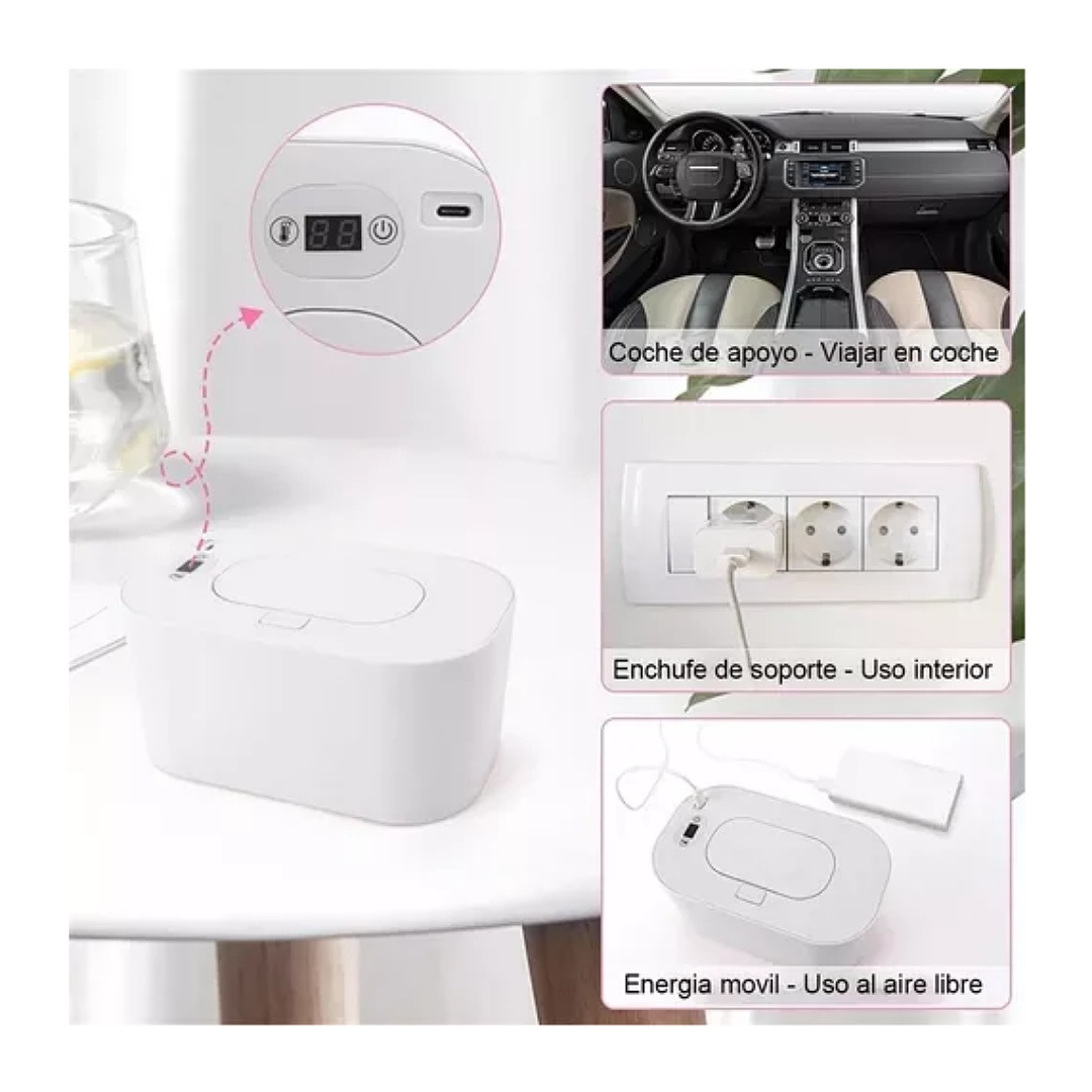 Calentador De Toallitas Húmedas Led Para Bebés Termostato