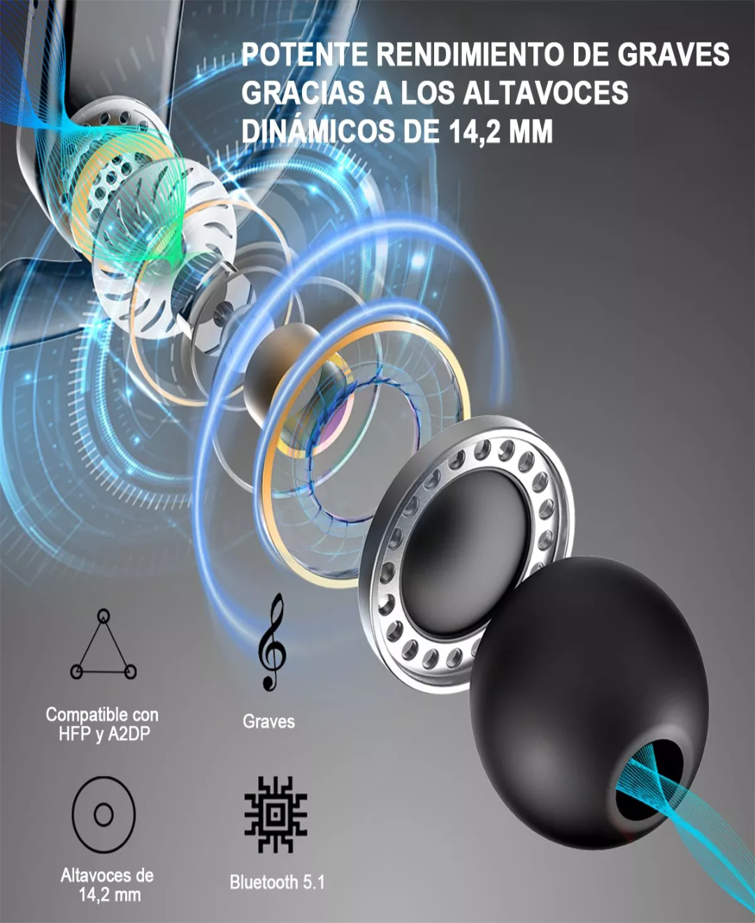 Audifonos Bluetooth Sport Manos Libres Contra Agua On Ear