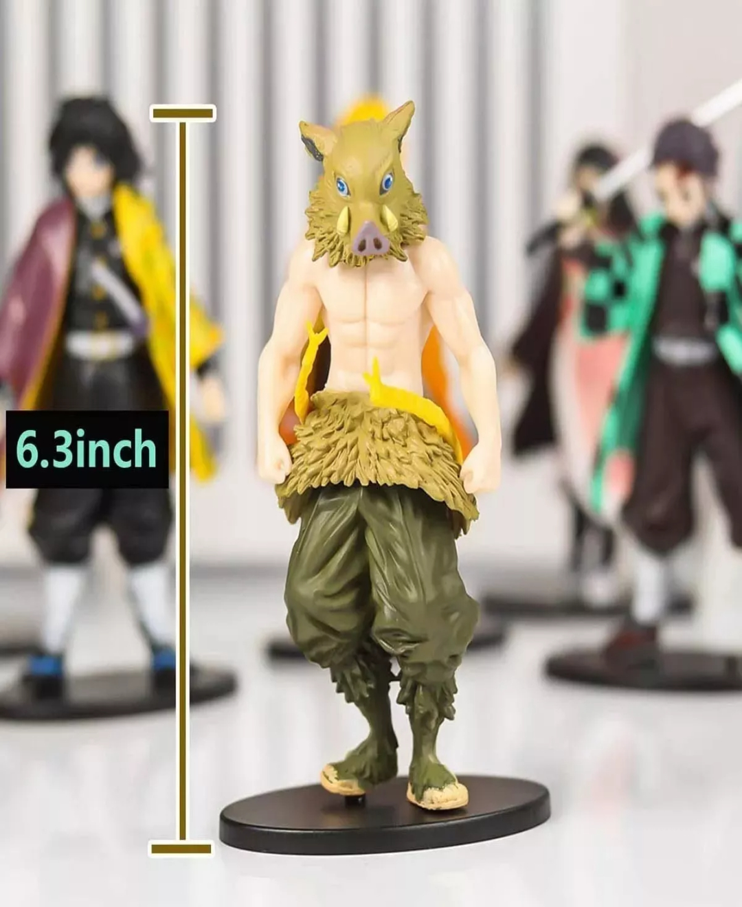 6 Piezas Anime Demon Slayer Colección Figuras De Juguete