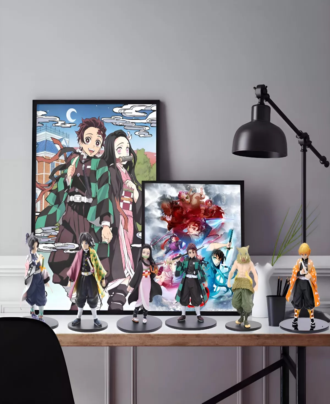 6 Piezas Anime Demon Slayer Colección Figuras De Juguete