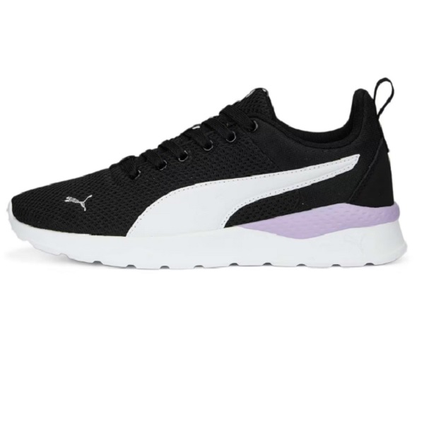Tenis Puma Anzarun Lite Negro/blanco/lila Running Mujer.
