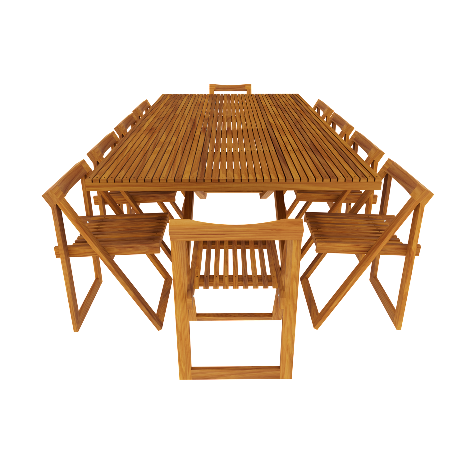 Comedor Rectangular Modelo Terraza 10 personas 240x120 . Rústico Tratable . Leer Descripción