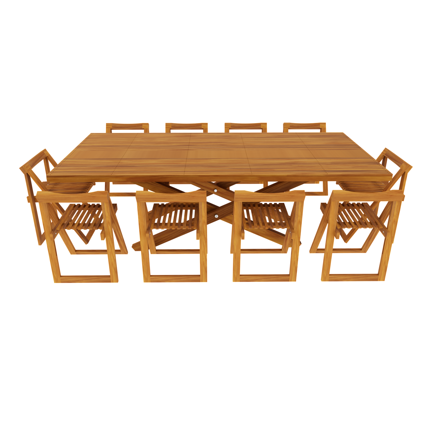 Comedor Rectangular Modelo Terraza 10 personas 240x120 . Rústico Tratable . Leer Descripción