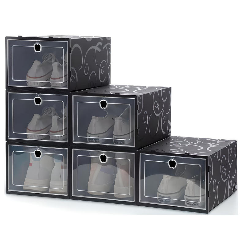 CARRY ALL Pack 6 Cajas Organizadoras Zapatos Ropa Varios Apilables