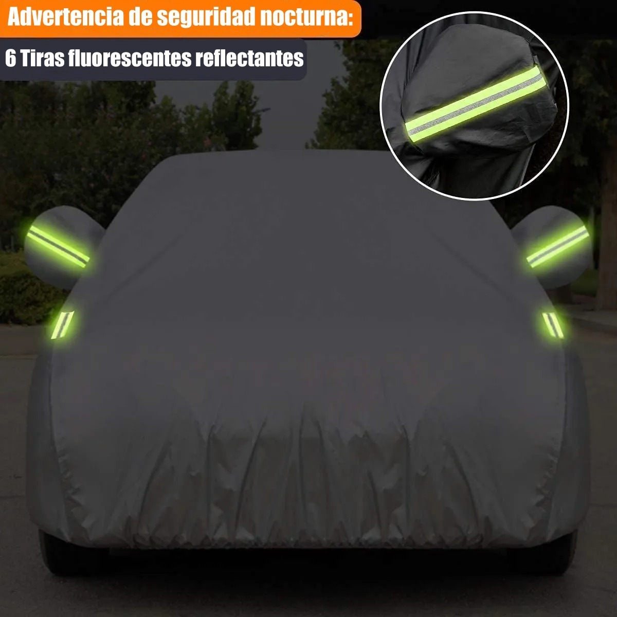 Cubierta Funda Protector Impermeable Con Reflectantes 4.7m