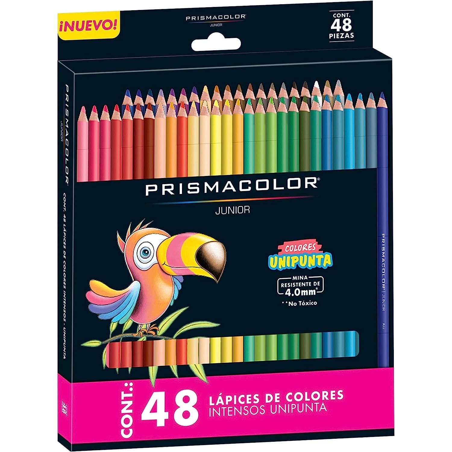 Lápices de Colores Prismacolor Junior, Colores brillantes 4,0 mm, Set completo de 90 Piezas