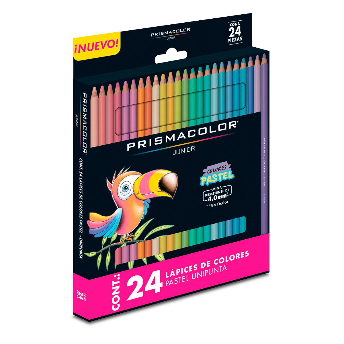 Lápices de Colores Prismacolor Junior, Colores brillantes 4,0 mm, Set completo de 90 Piezas