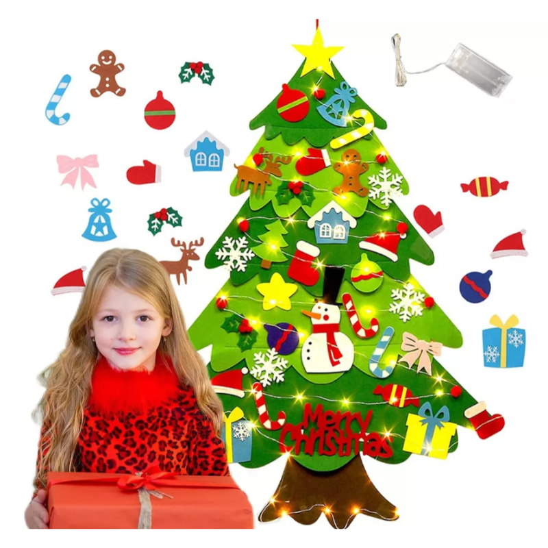 Arbol De Navidad De Fieltro  Para Niños