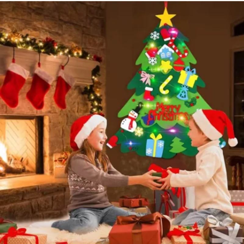 Arbol De Navidad De Fieltro  Para Niños