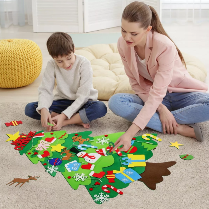 Arbol De Navidad De Fieltro  Para Niños