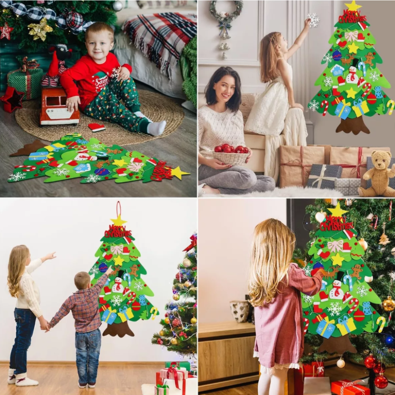 Arbol De Navidad De Fieltro  Para Niños