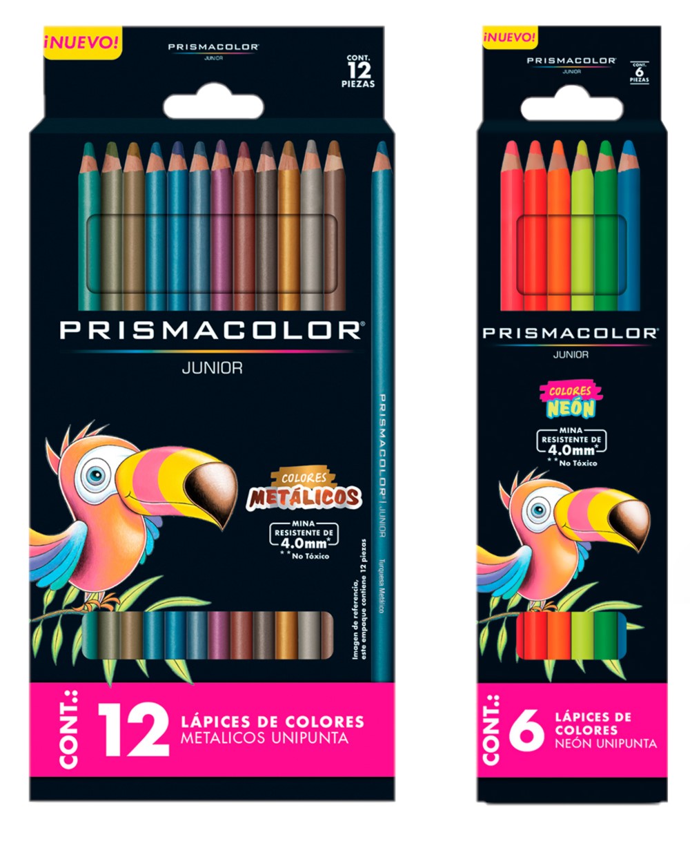 Lápices de Colores Prismacolor Junior, Colores brillantes 4,0 mm, Set completo de 90 Piezas