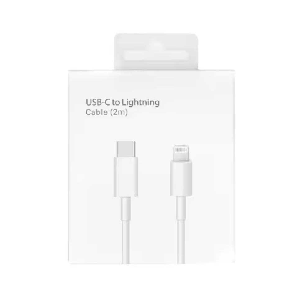Cargador Completo 35W Version 2 Tipo C Para Apple iPhone 5-15 Series Y iPad 2018 Y Posteriores 1 Cable 2m TC-Lightning + 1 Cable 1m TC-TC