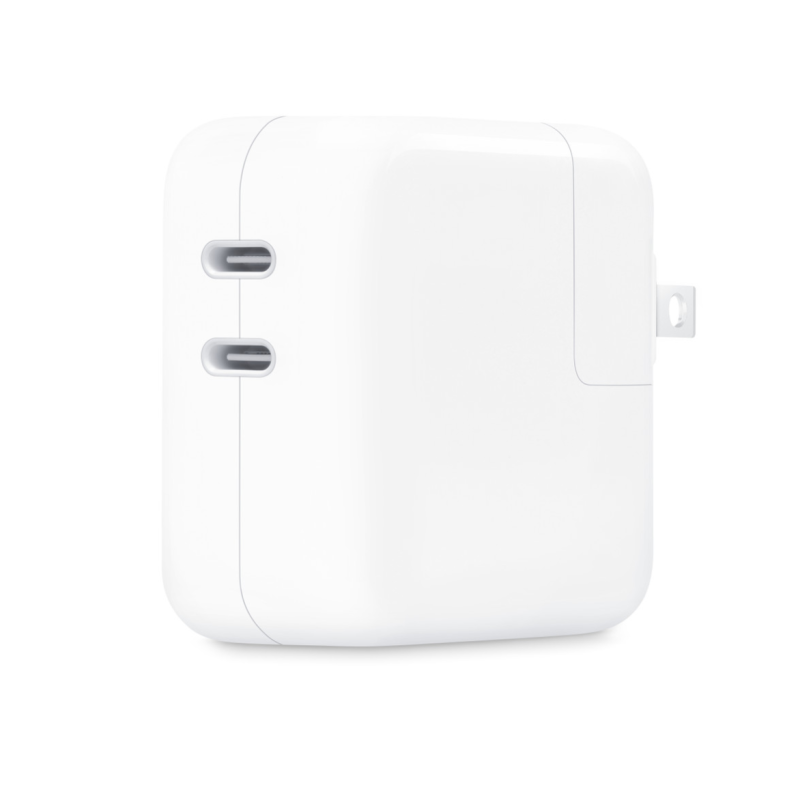 Cargador Completo 35W Version 2 Tipo C Para Apple iPhone 5-15 Series Y iPad 2018 Y Posteriores 1 Cable 2m TC-TC + 1 Cable 1m TC-Lightning