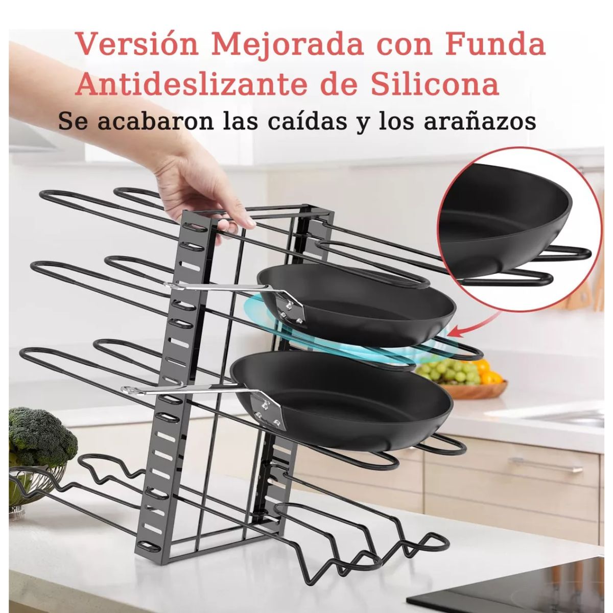 8 estantes organizadores para Ollas