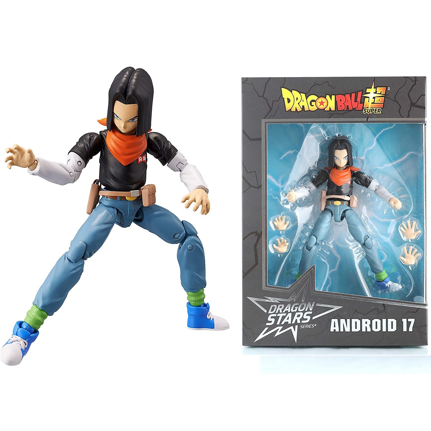 Androide 17 Dragon Stars  Poseable Figure Dragon Ball Z Dragon Ball Super