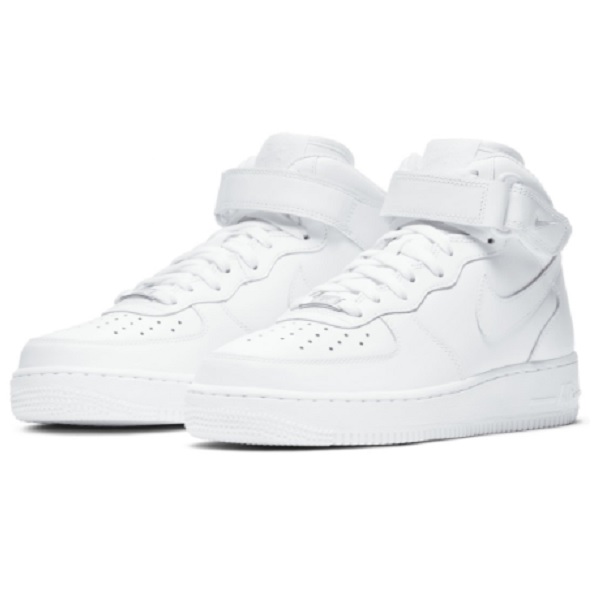 Tenis Nike Air Force 1 Mid Blanco Mujer .