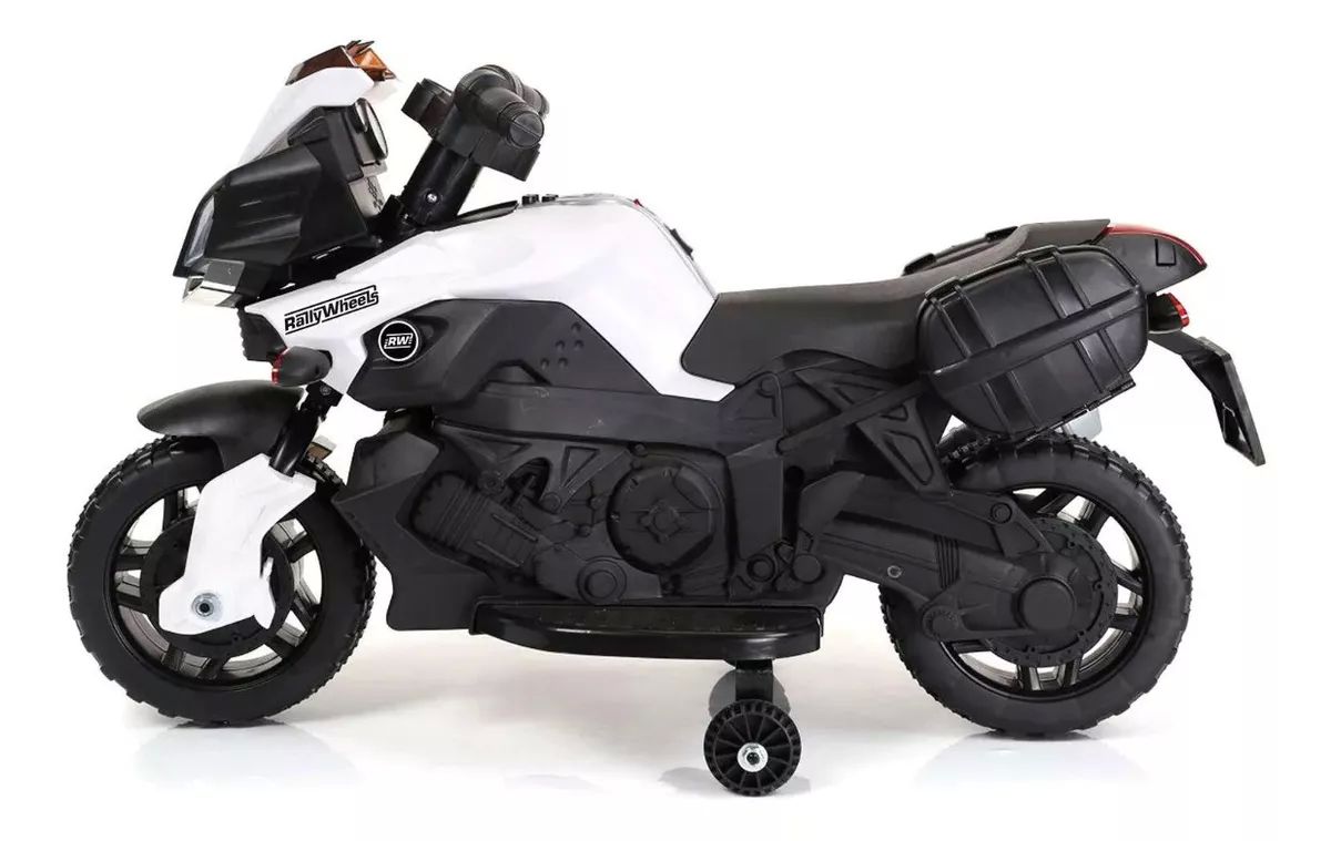 Montable moto Eléctrico con sonidos Funzone Negro - Blanco